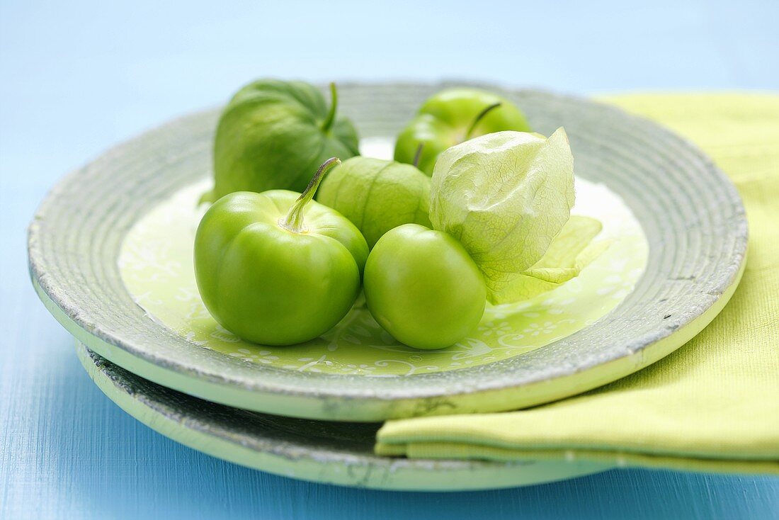 Tomatillos with husk