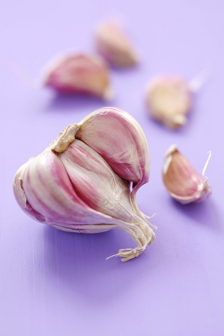 Garlic bulb with garlic cloves