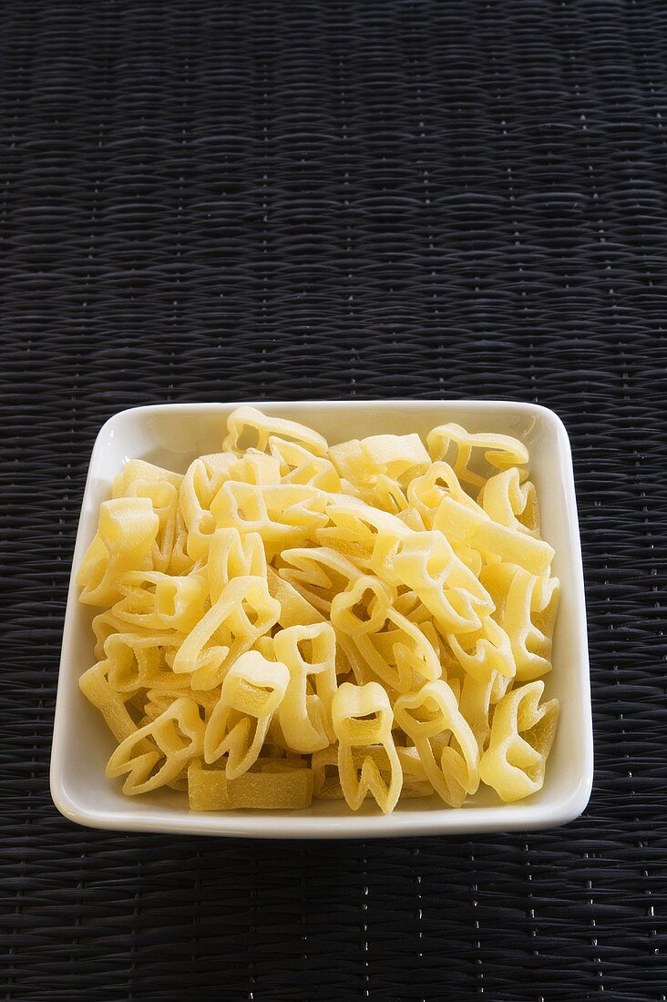 Pasta in Form von Zähnen: Al dente