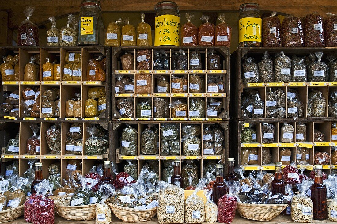 Stall with assorted spices
