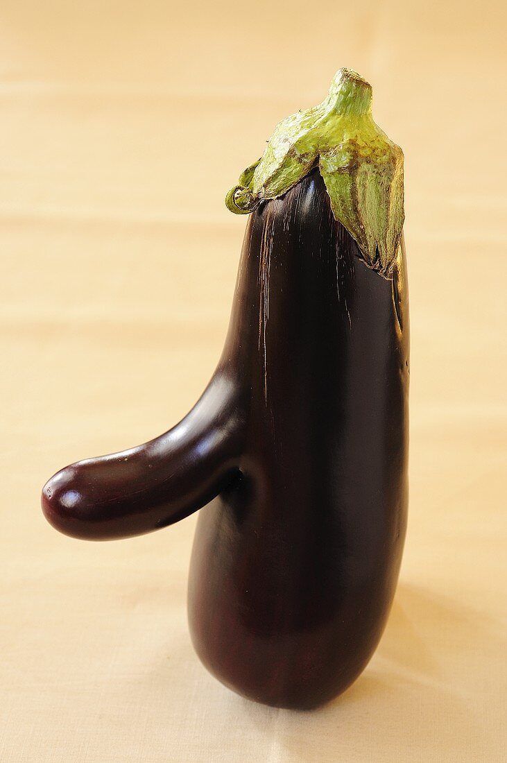 Aubergine with a nose