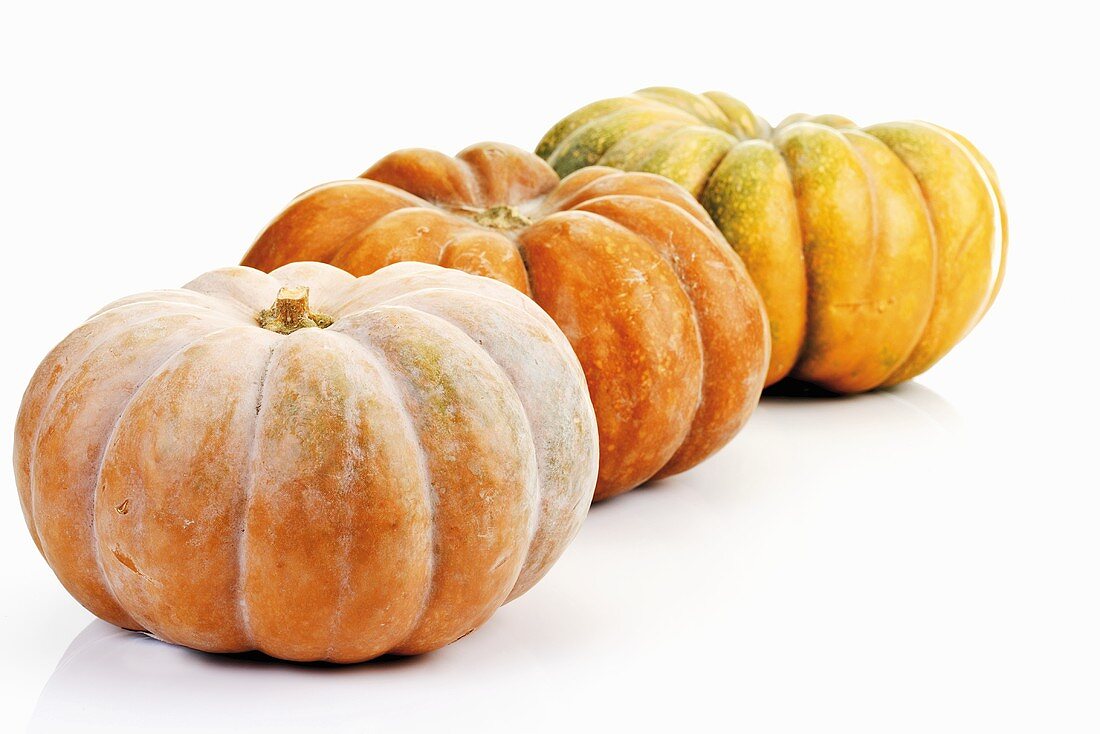 Three pumpkins