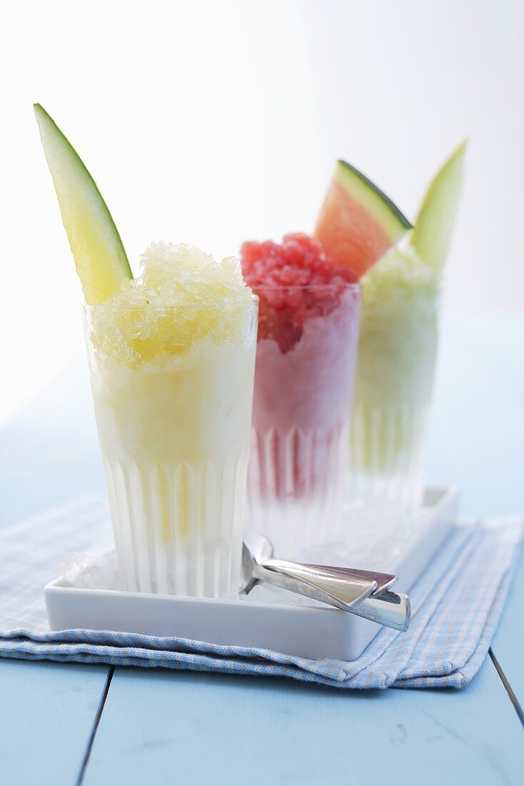 Granita di melone (Melonengranité, Italien)