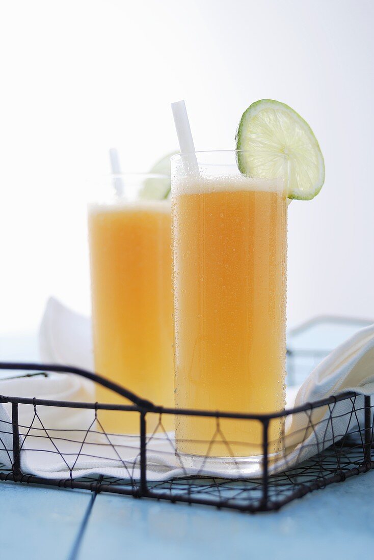 Lemonade with melon juice