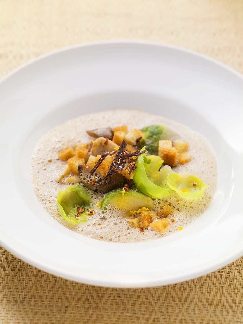 Maronensuppe mit Portwein und Schokolade