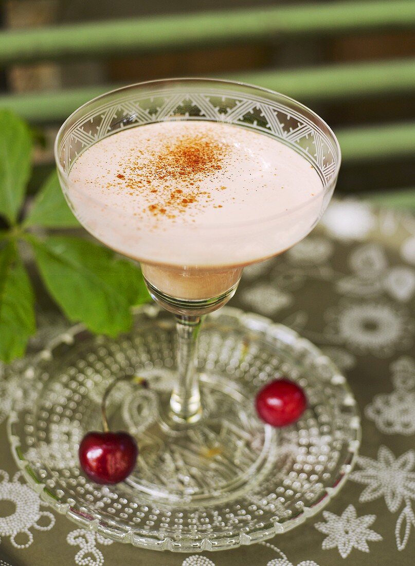 Silk Stockings (tequila, creme de cacao, cream and cinnamon)