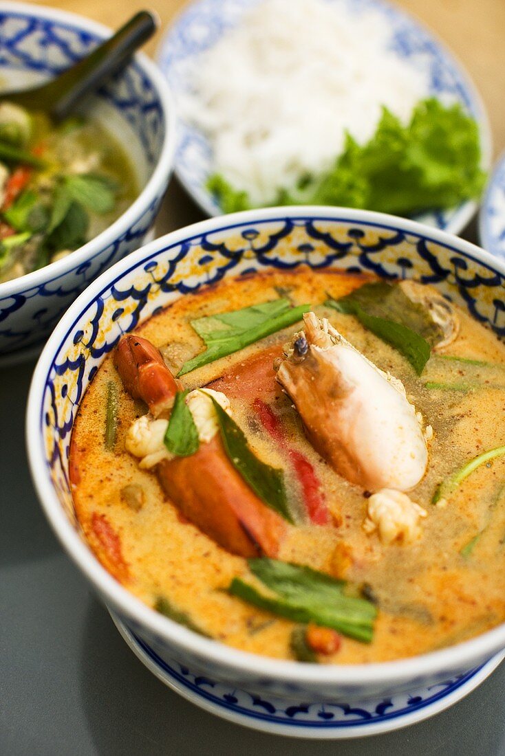 Seafood curry from Thailand