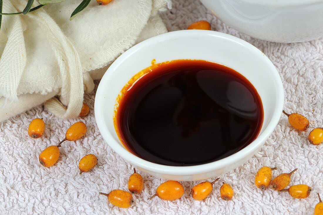 Sea buckthorn oil and sea buckthorn berries