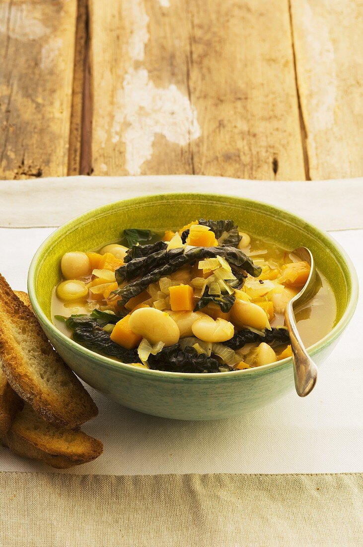 Pumpkin and butterbean stew