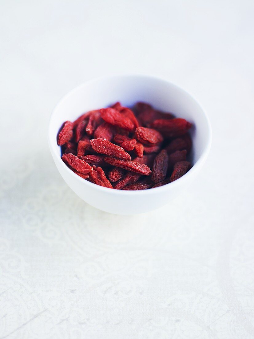 Goji berries in a small bowl