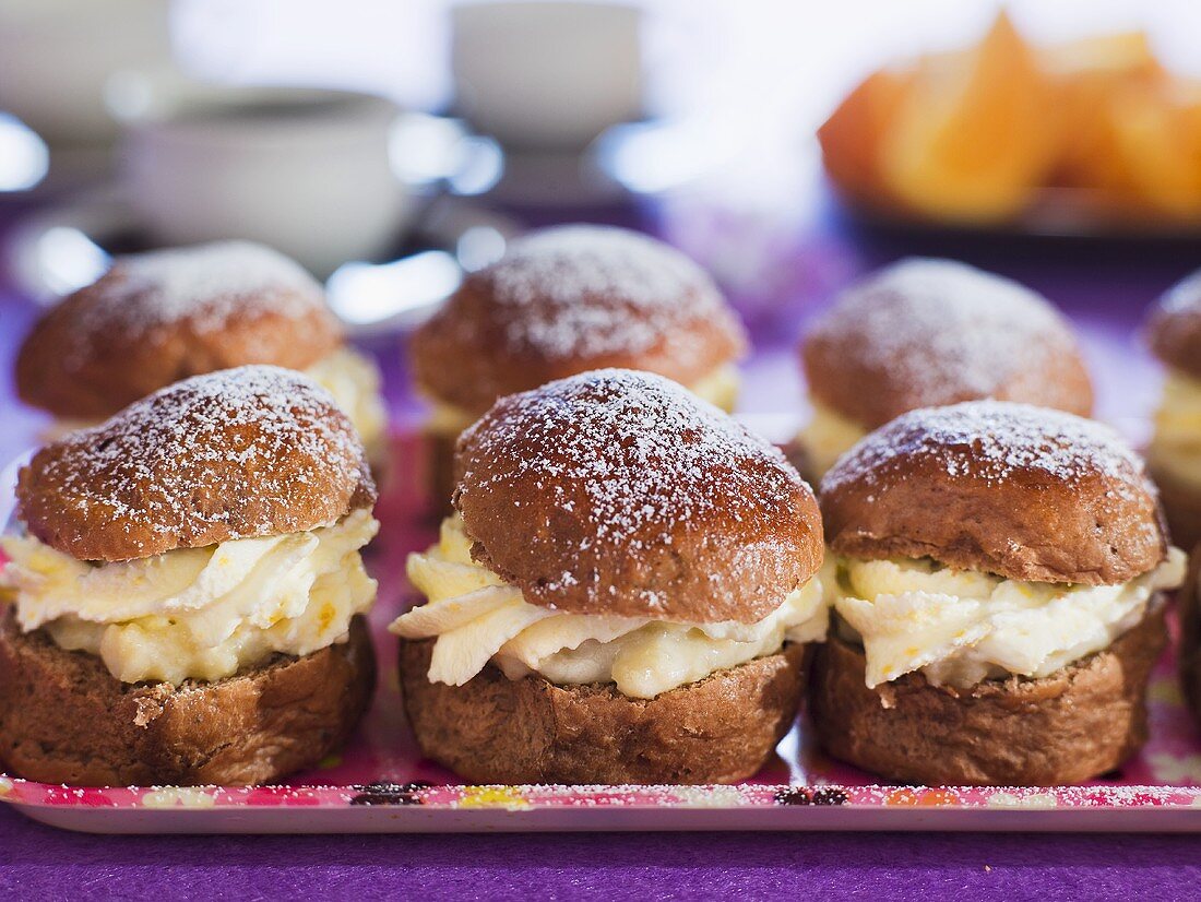 Semlor (Traditional Swedish filled buns)