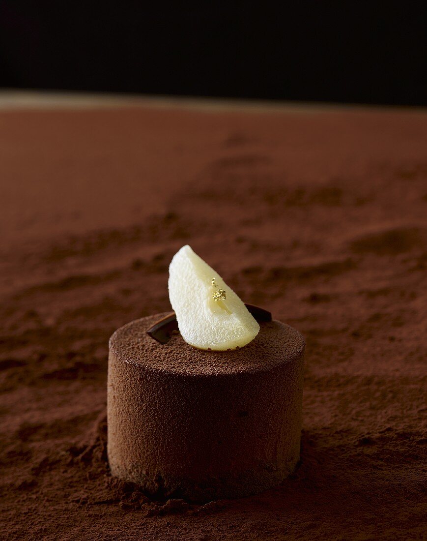 Chocolate fancy with pear