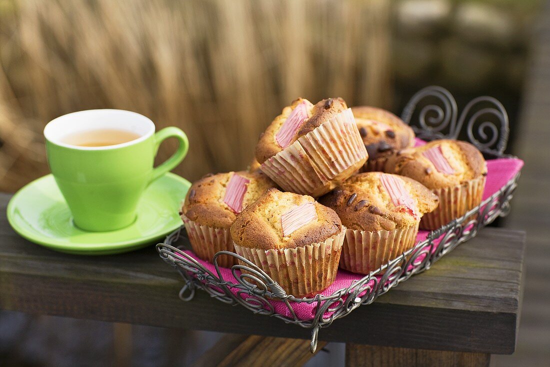 Rhubarb muffins