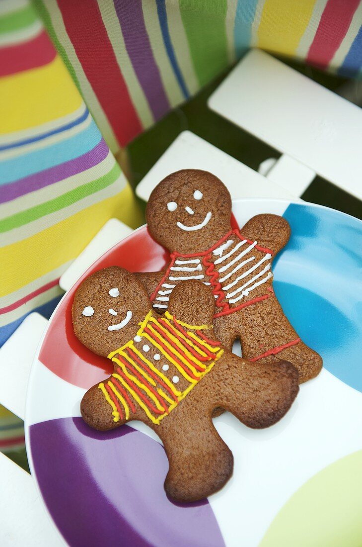 Decorated gingerbread men