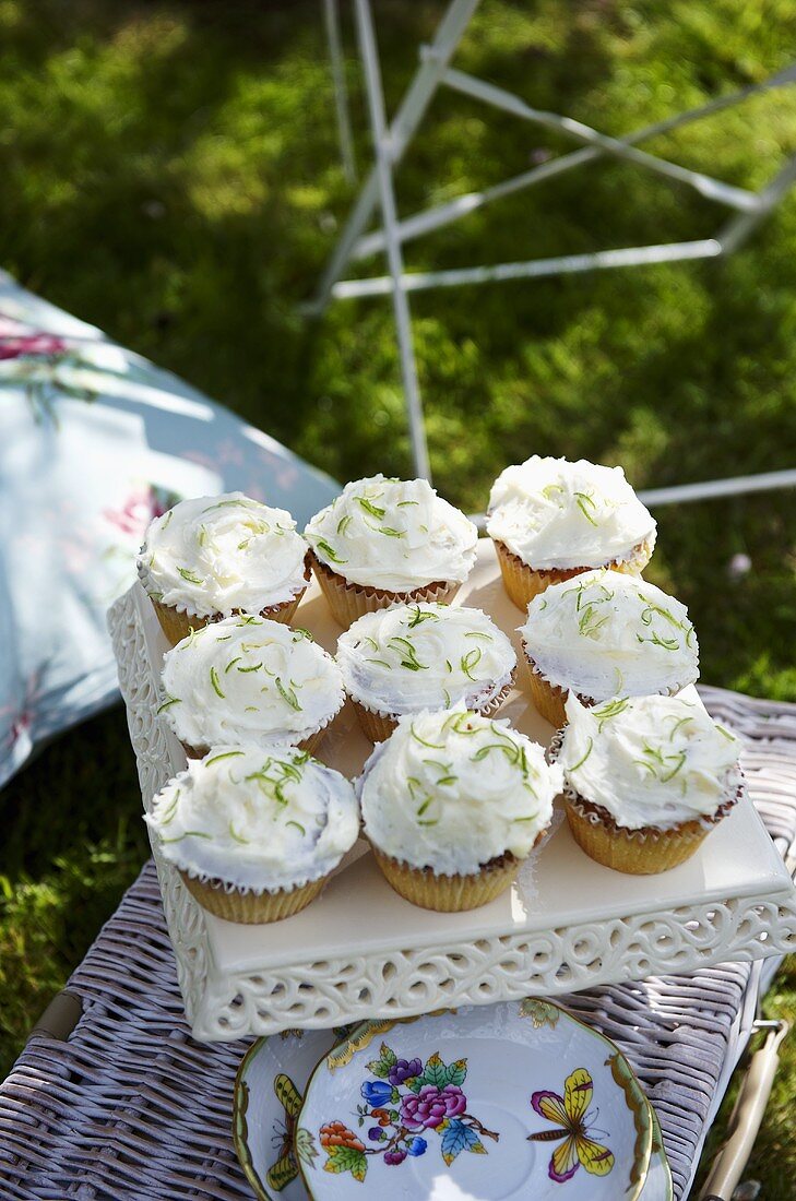 Limetten-Kokos-Cupcakes