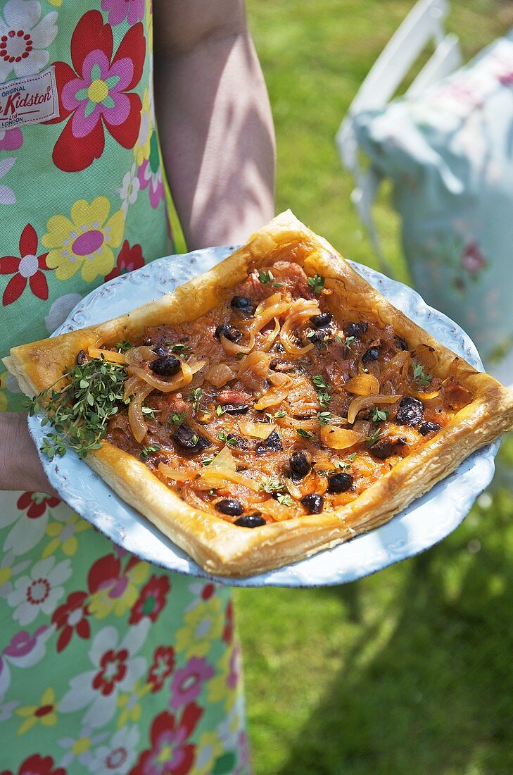 Pissaladiere (Onion tart with anchovies, France)