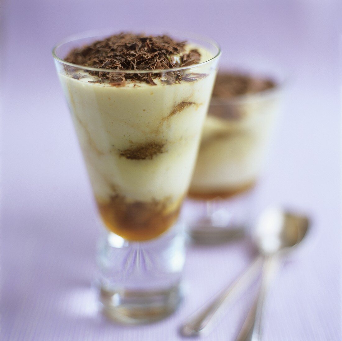 Tiramisu in two glasses