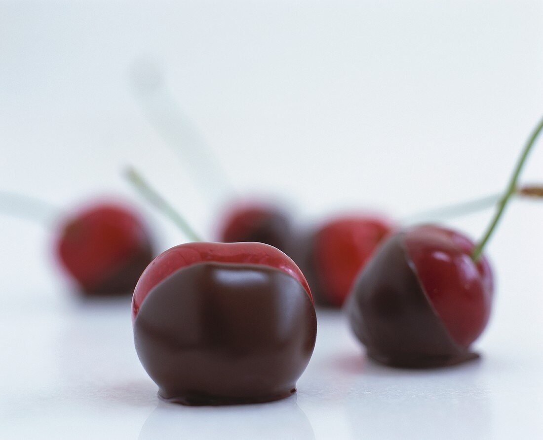 Chocolate-dipped cherries