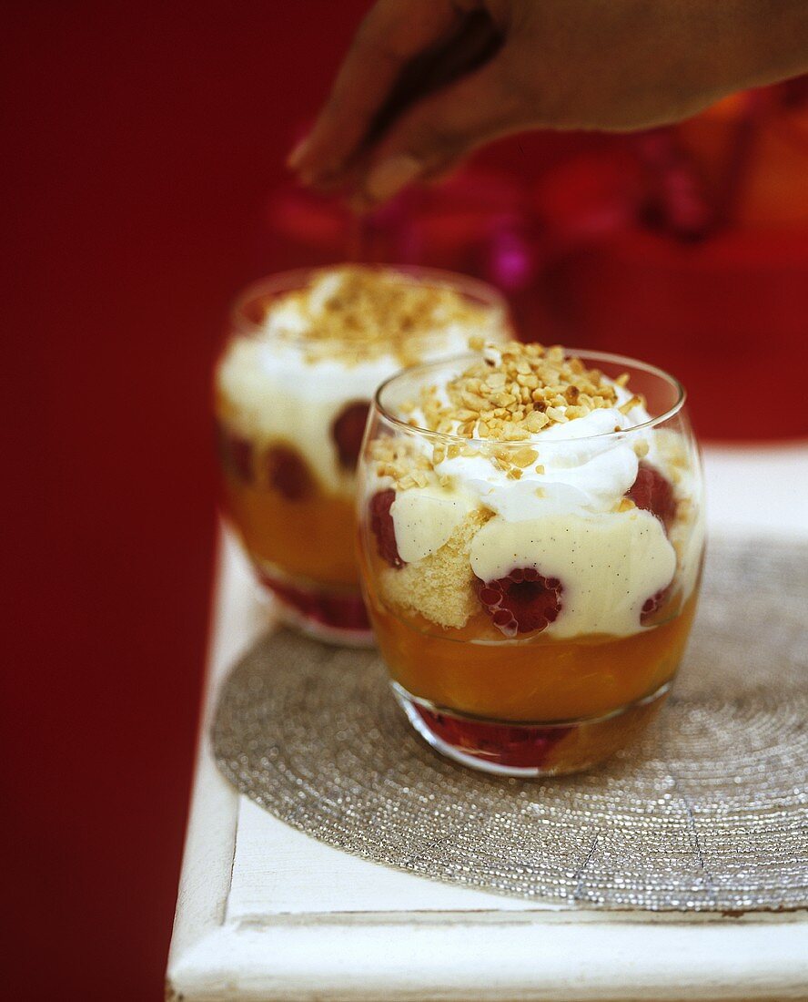 Raspberry trifle