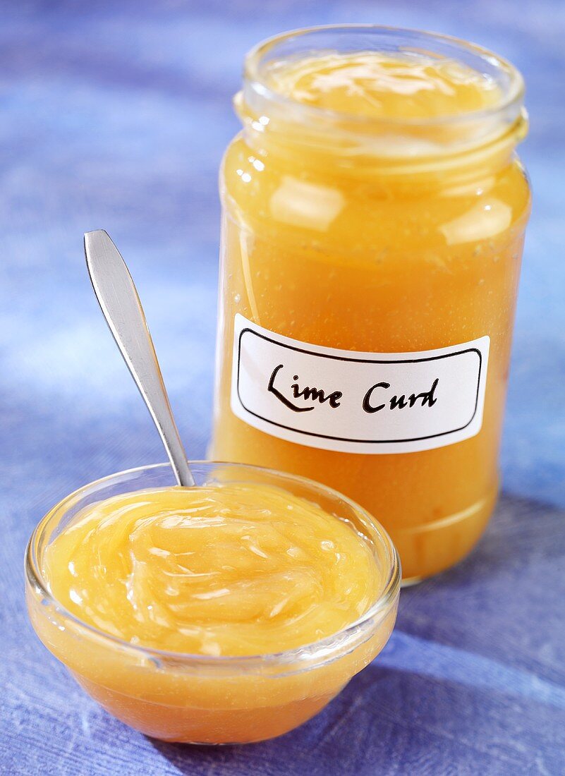 Lime curd (Conserve made with limes, UK)