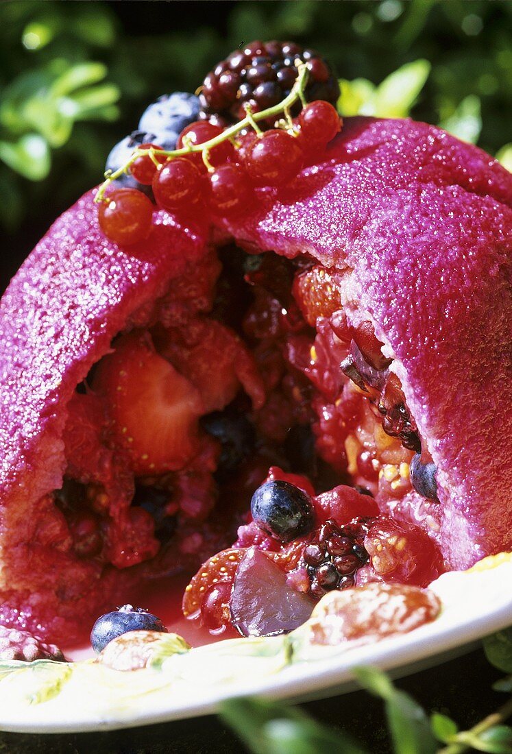 Summer pudding (Soft fruit pudding, UK)