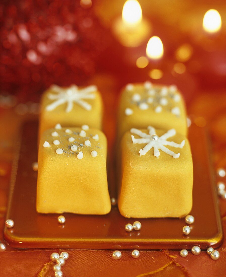 Petit fours for Christmas