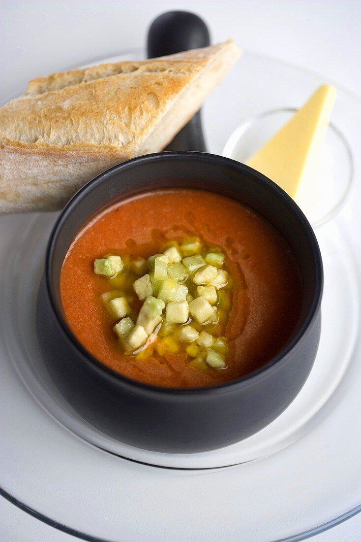 Gazpacho (vegetable soup), Spain