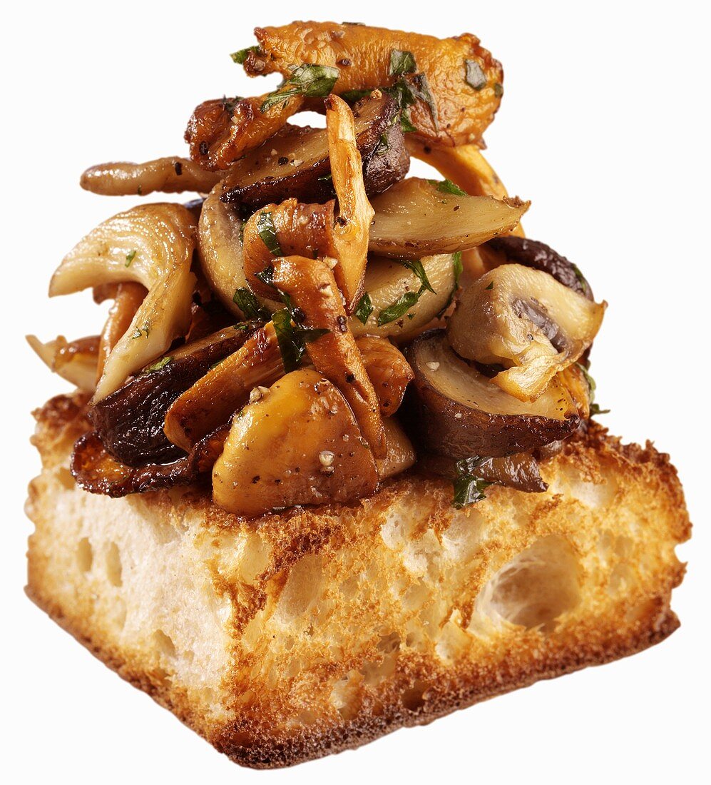 Mushroom bruschetta