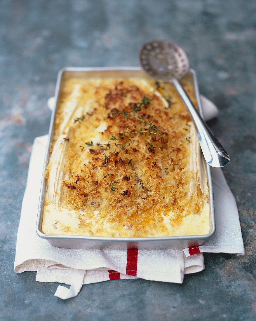 Chicory gratin with thyme