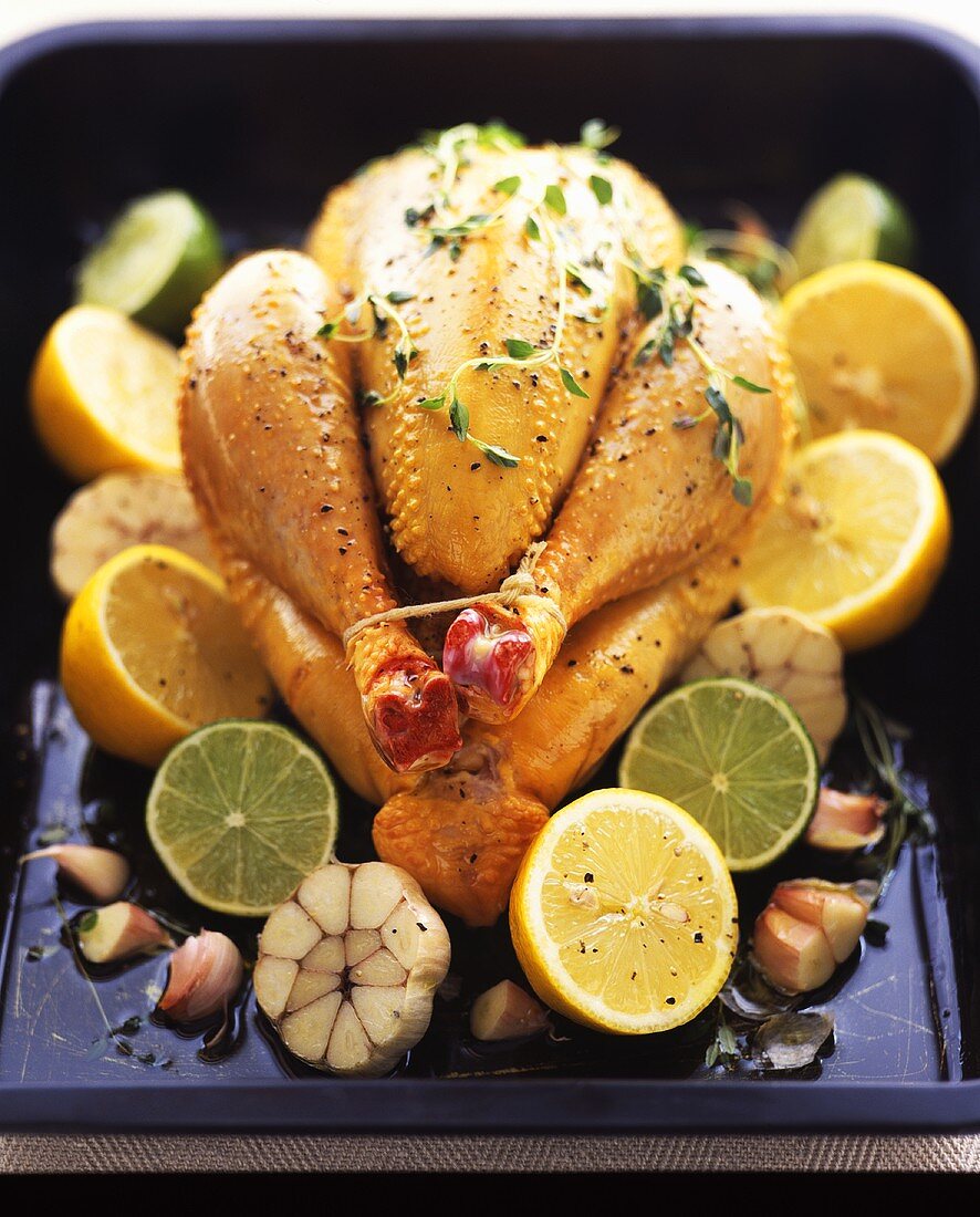 Chicken with lemon and lime