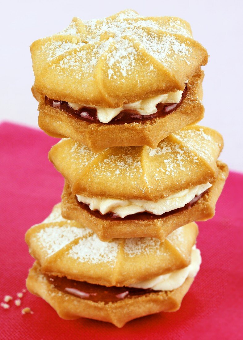 Filled Viennese whirls (UK)