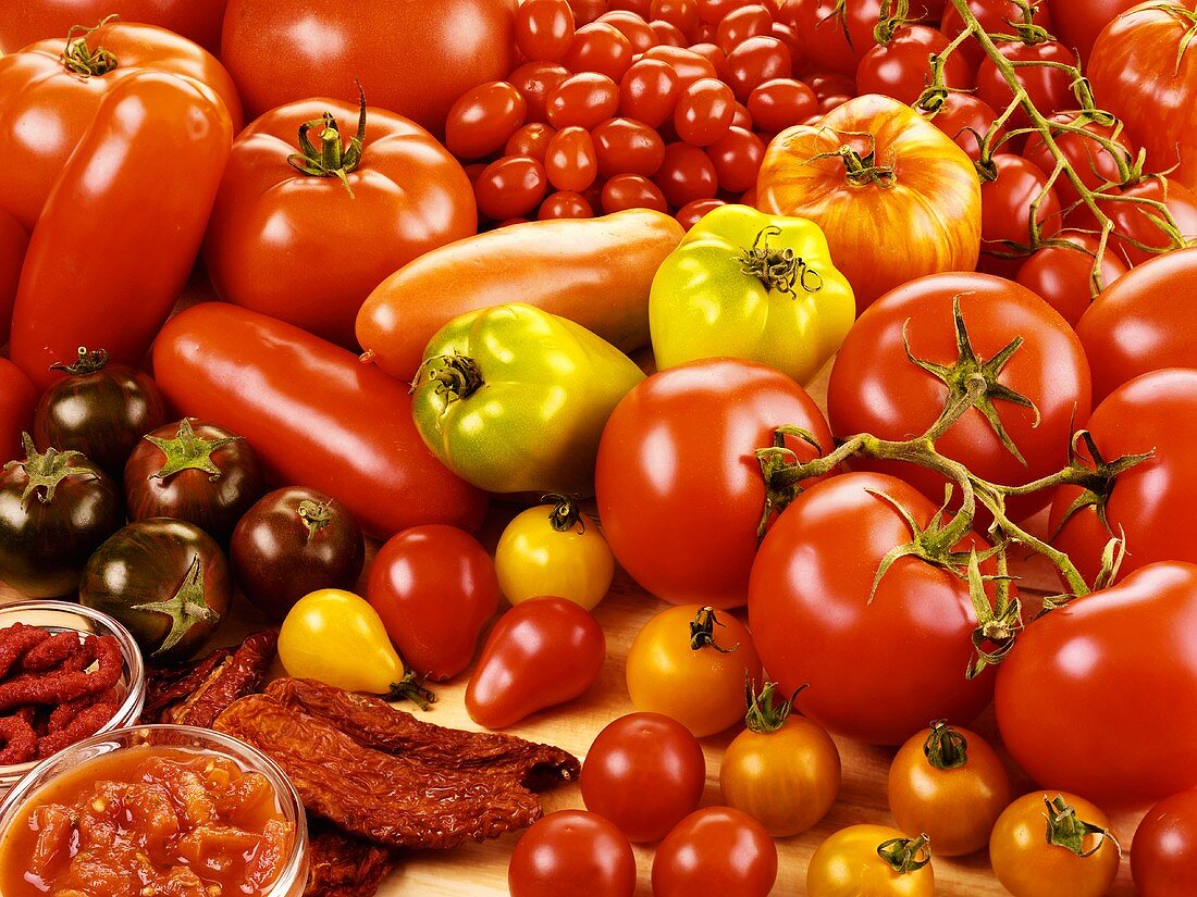 Still life with tomatoes