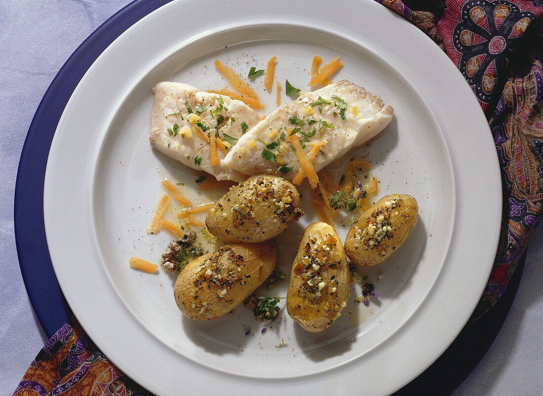 Fish with Thyme Potatoes