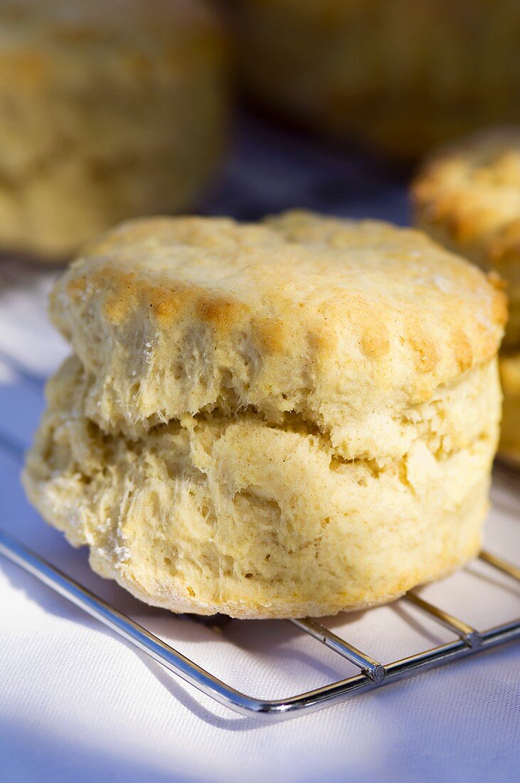 Scones on a rack