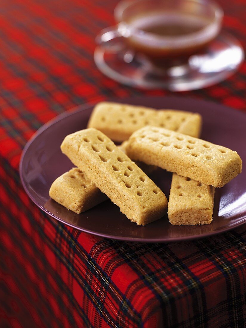 Shortbread with a cup of tea