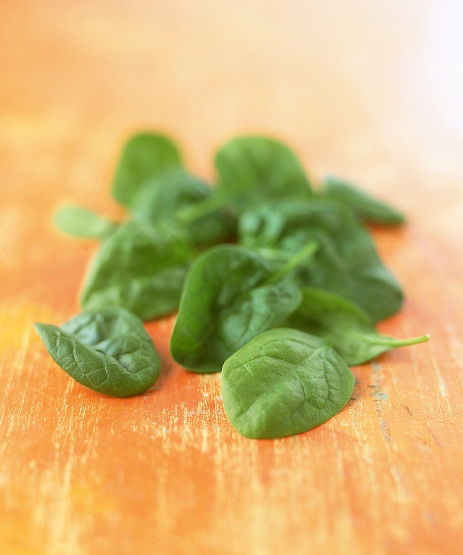 Young spinach leaves