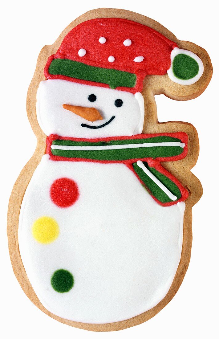 Snowman biscuit