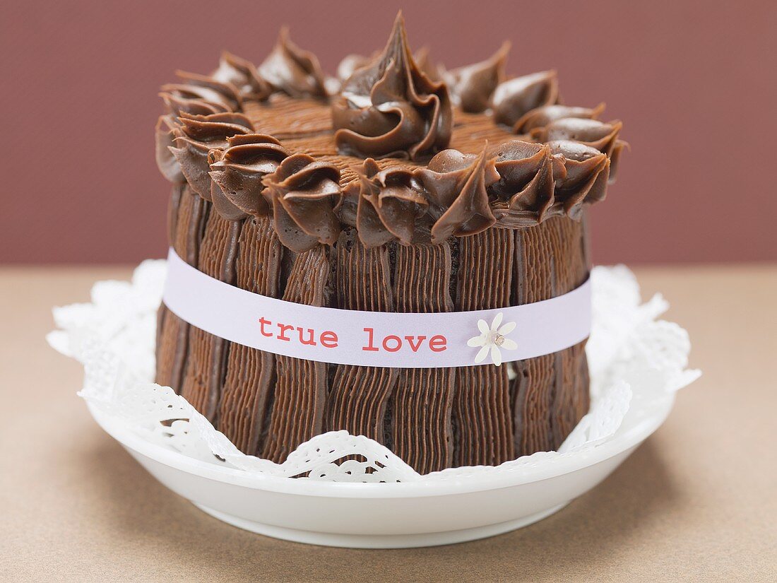 Chocolate cake for Valentine's Day