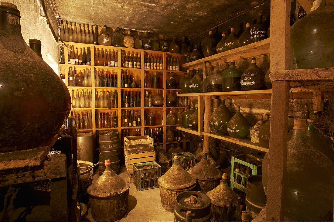 Storage room at a distillery