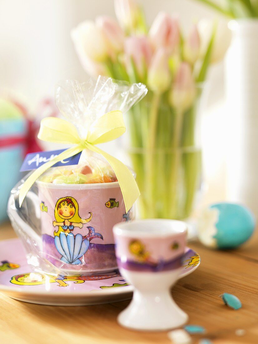 Easter sweets in a cup (for children)
