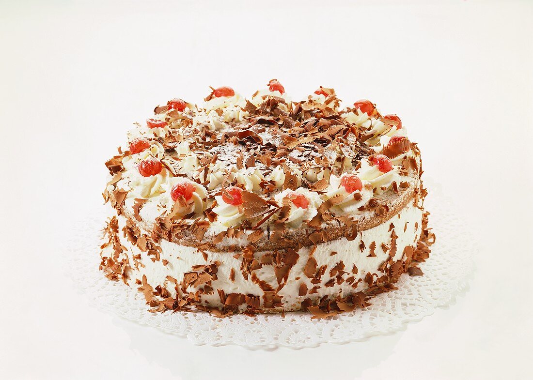 Black Forest cherry gateau