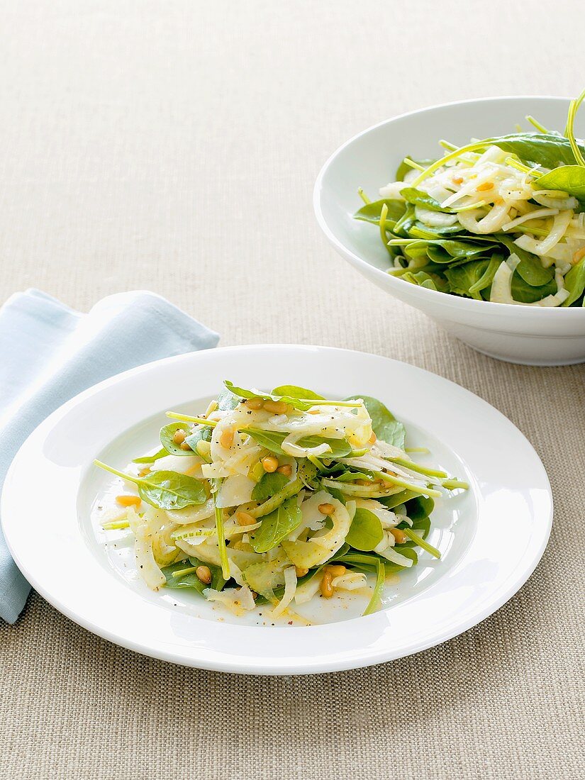 Fenchel-Spinat-Salat