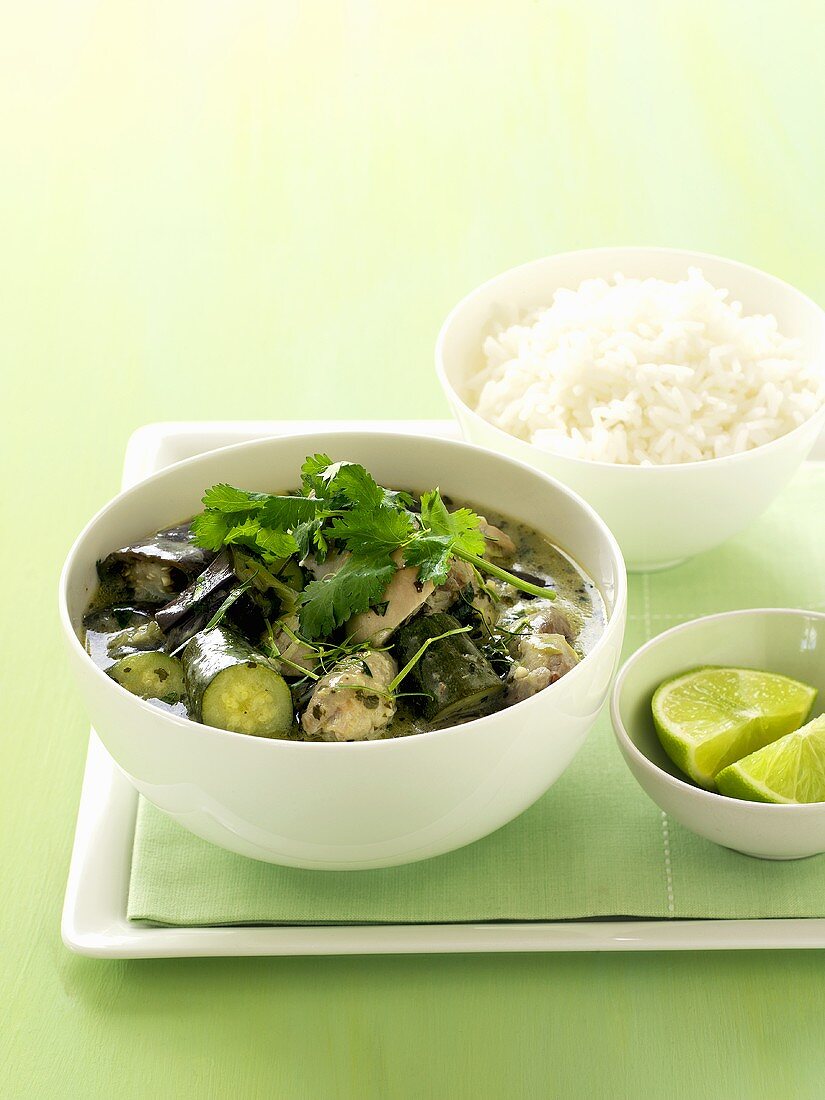 Green chicken curry