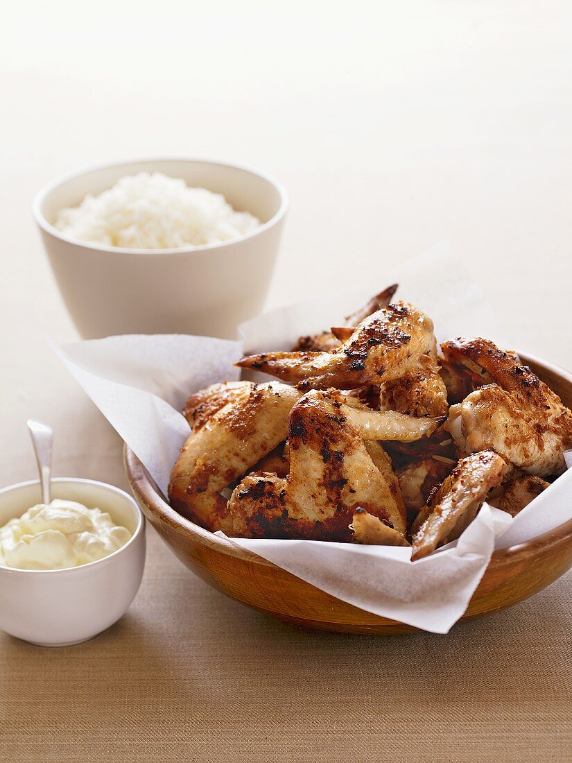 Creole-style chicken wings