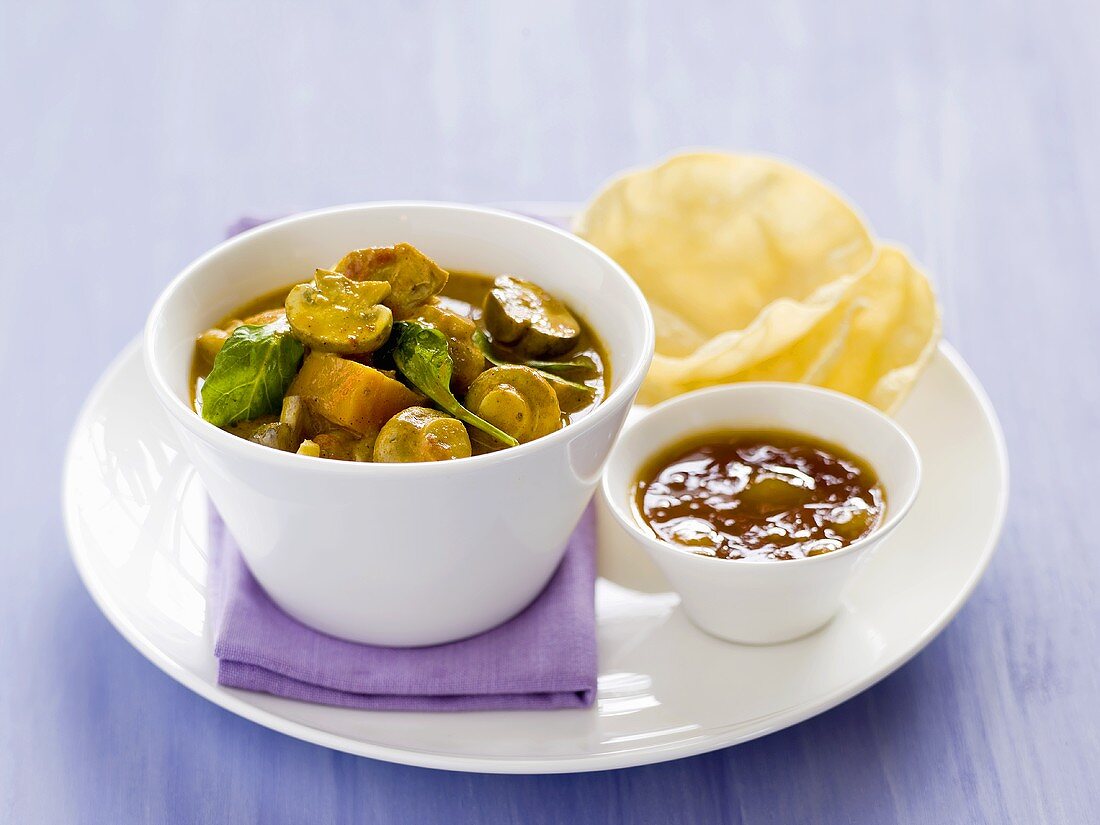 Hähnchen-Champignon-Curry