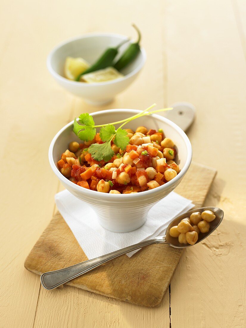 Indian chick-pea stew
