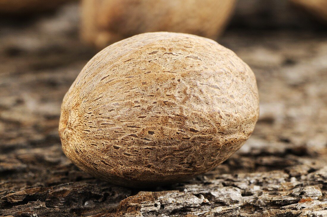 A whole nutmeg