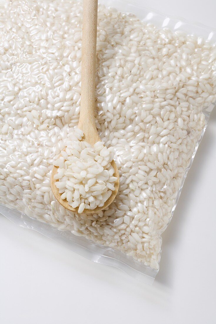 Risotto rice in a bag