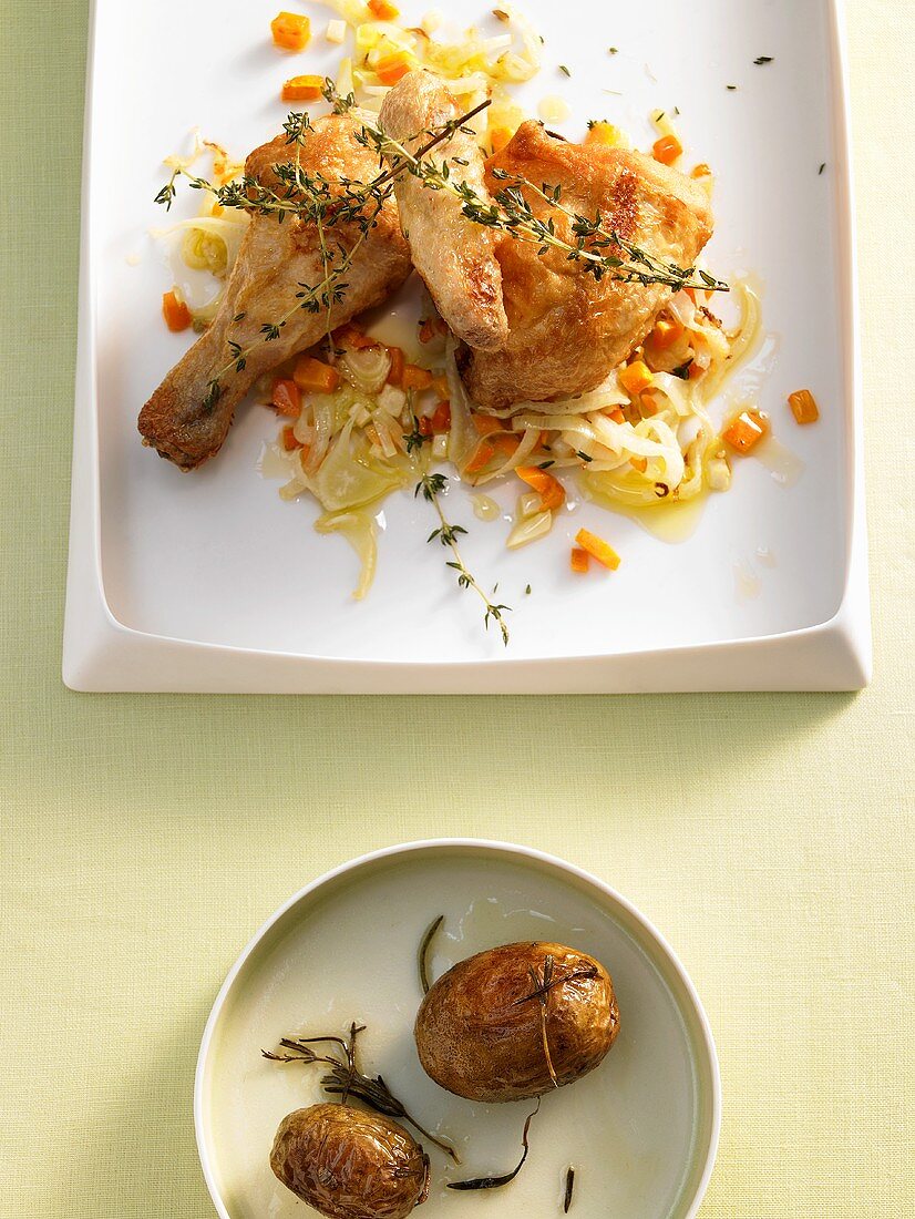 Chicken with fennel