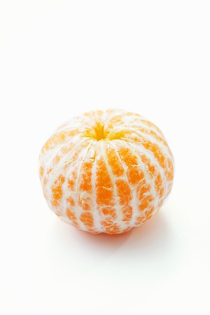 A peeled mandarin orange